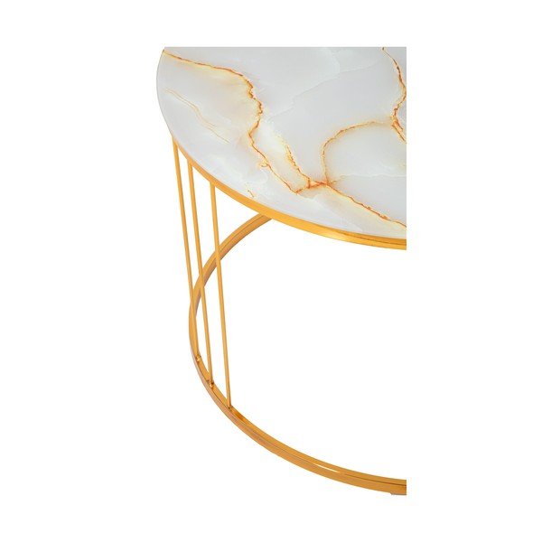 Stolić za kavu zlatne boje Mauro Ferretti Simple Paris, ⌀ 70 cm-image-4