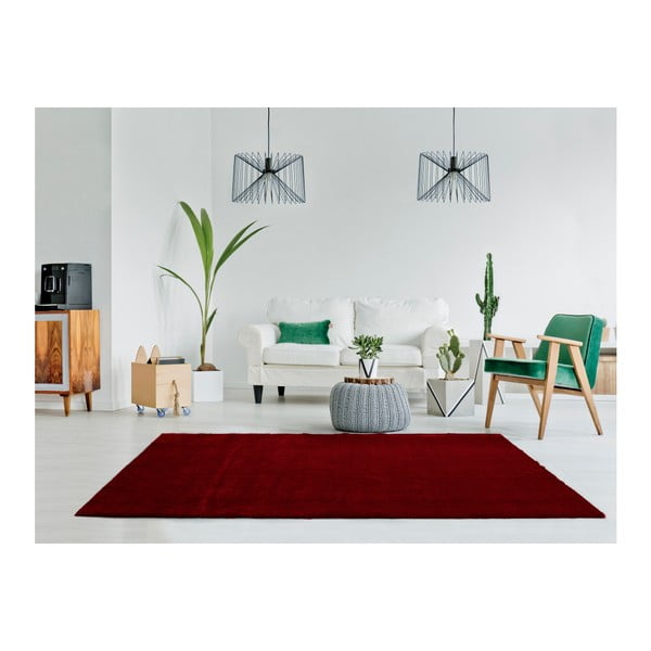 Tamno crveni tepih Universal Unic Liso Rojo, 65 x 120 cm-image-2