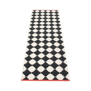 Crno-bijela unutarnja i vanjska staza 70x225 cm Marre Black Coral  – Pappelina