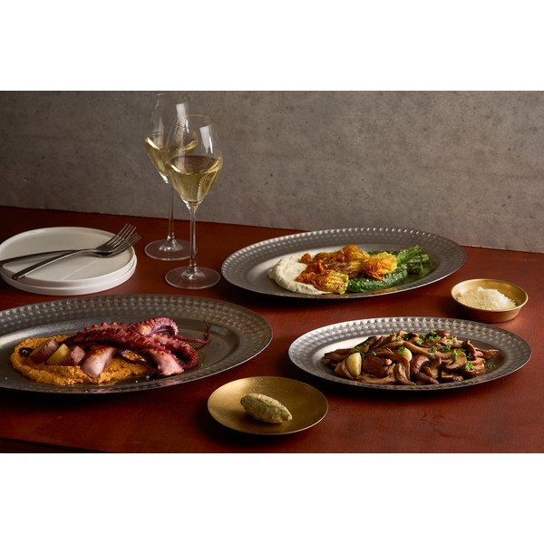 Pladanj od nehrđajućeg čelika za posluživanje 26,5x41 cm Serve – BonBistro-image-1