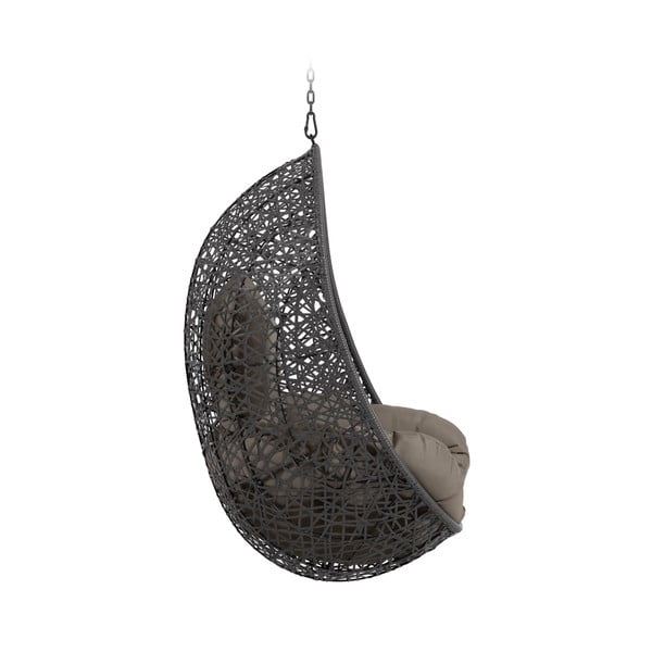 Tamno siva viseća vrtna fotelja od umjetnog ratana Florina – Kave Home-image-2