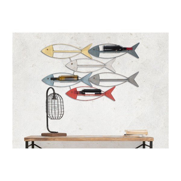 Mauro Ferretti Fish zidni držač za boce, 103,5 x 62 cm-image-1