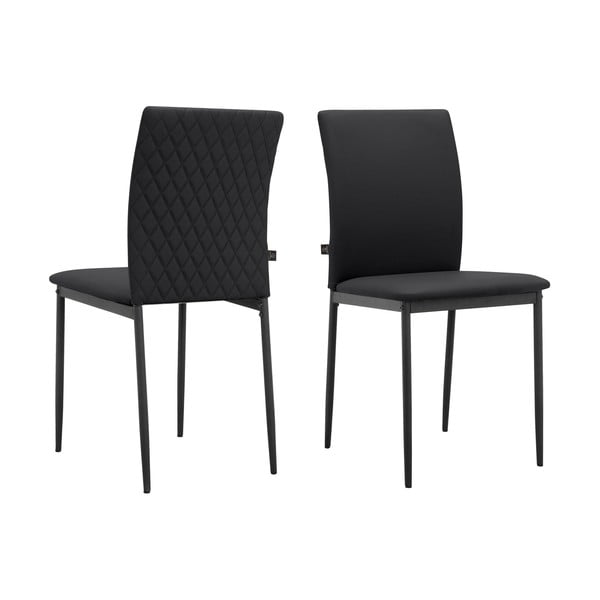 Crne blagovaonske stolice u setu 2 kom od umjetne kože Pavia – Støraa-image-3