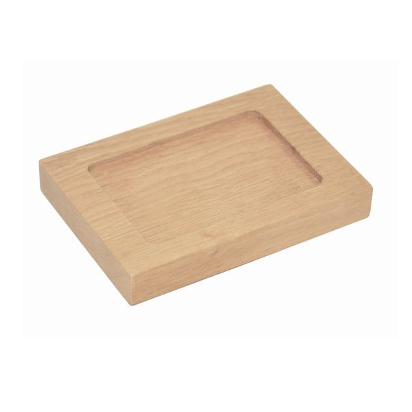 Posuda za sapun od hrastovog drveta Wireworks Mezza-image-1