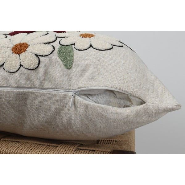 Laneni ukrasni jastuk 43x43 cm Papatya – Mioli Decor-image-4