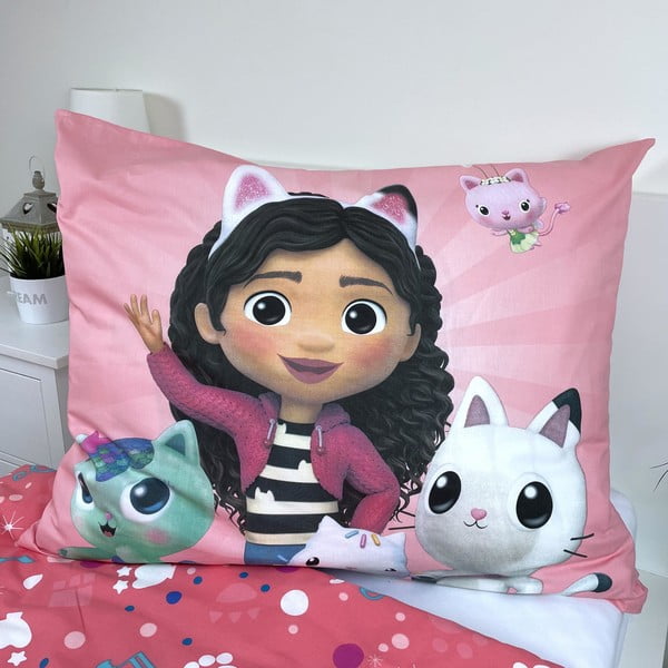 Pamučna dječja posteljina za krevet za jednu osobu 140x200 cm Gabby's Dollhouse – Jerry Fabrics-image-3