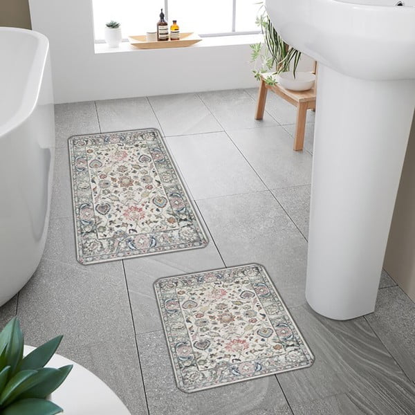 Sive kupaonske prostirke u setu 2 kom 60x100 cm – Mila Home-image-3