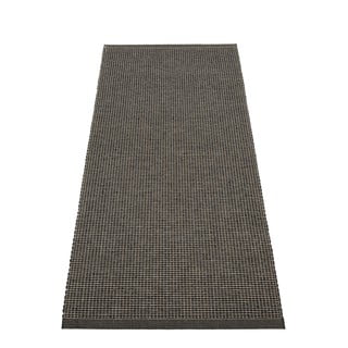 Antracitno siva unutarnja i vanjska staza 70x180 cm Emm Black Linen – Pappelina