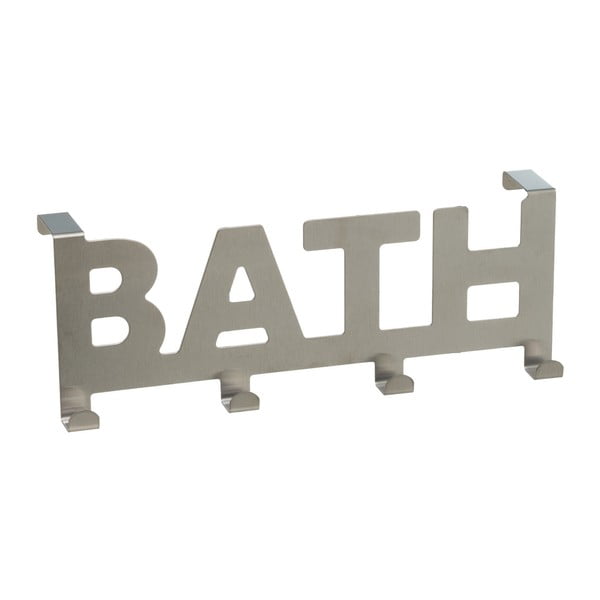 Metalna vješalica za vrata u mat srebrnoj boji 32 cm Bath – Casa Selección