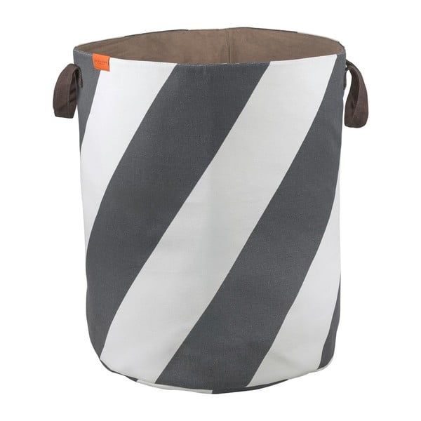 Siva/krem tekstilna košara za rublje 5 l Diagonal – Mette Ditmer Denmark-image-2