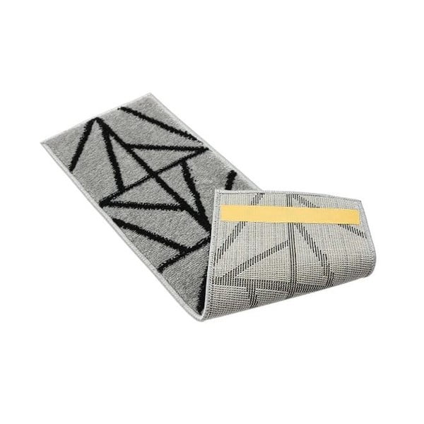 Crni/sivi set tepiha za stepenice 13 kom 22x73 cm Striped – Mila Home