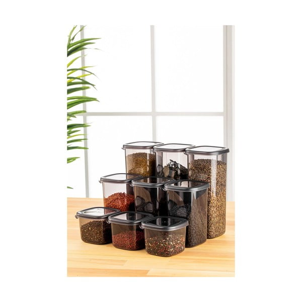 Posude za namirnice u setu 9 kom za čuvanje hrane Fresco – Hermia-image-1