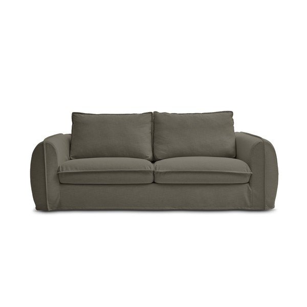 Zelena sofa za spavanje/sklopiva 216 cm Archimede – Bobochic Paris