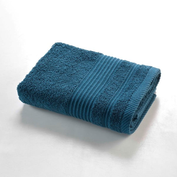 Tamno plavi pamučni ručnik od frotira 50x90 cm Tendresse – douceur d'intérieur