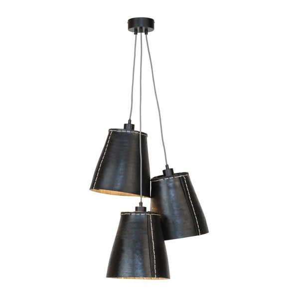 Crna viseća svjetiljka od recikliranih guma za 3 Good &amp; Mojo Amazon Recy žarulje
