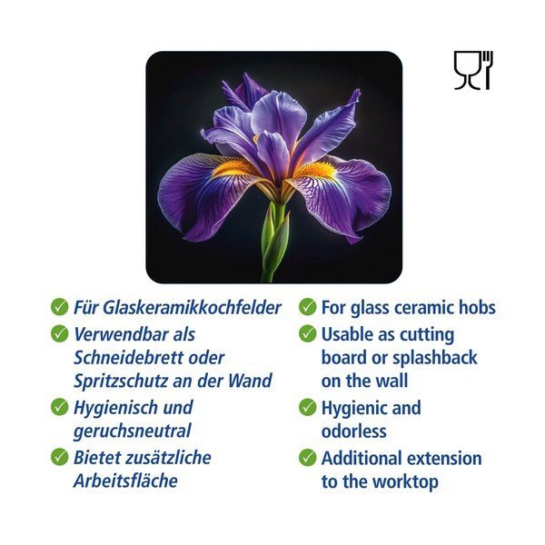 Zidna zaštitna ploča za štednjak od kaljenog stakla 50x56 cm Iris – Wenko-image-4