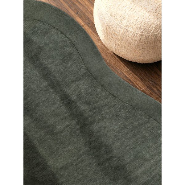 Tamno zeleni ručno rađen tepih od mješavine vune 125x200 cm Kari Organic – Villeroy&Boch-image-3