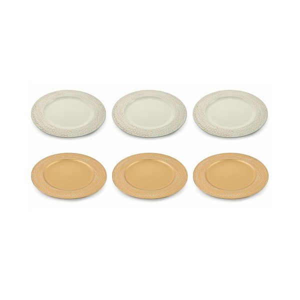 Set od 6 božićnih ukrasnih plastičnih tanjura Villa d'Este XMAS Piatto Martellato, ⌀ 33 cm