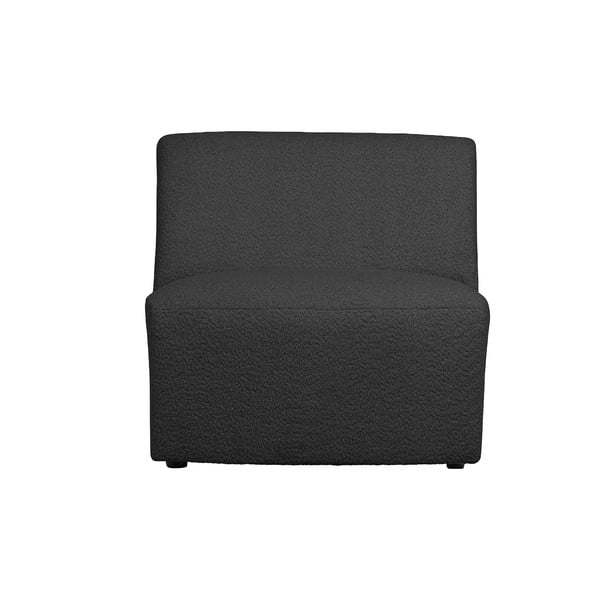 Antracitno siva modularna sjedeća garnitura od bouclé tkanine (srednji modul ) Coco  – WOOOD-image-1