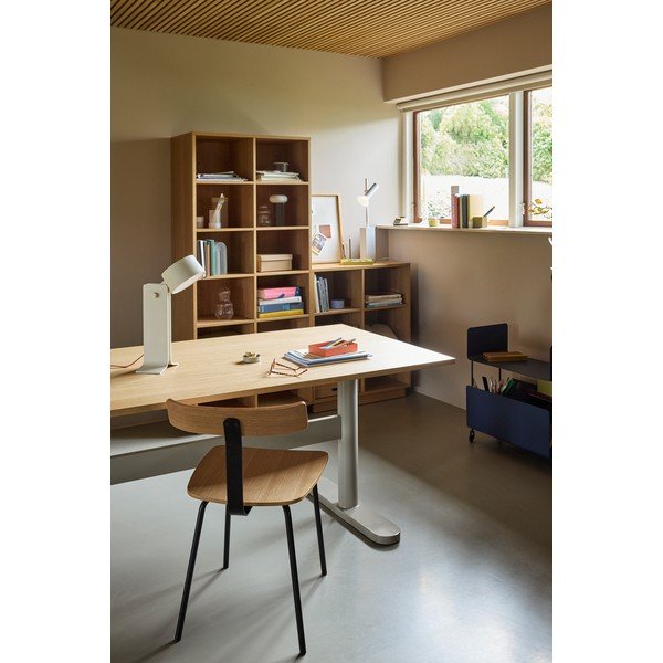 Biblioteka u dekoru hrasta u prirodnoj boji 80x95x30 cm Disco – Hübsch-image-2