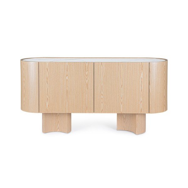 Komoda u dekoru hrasta u svijetloj prirodnoj boji 160x80,5x45,5 cm Otilia – Bizzotto-image-1