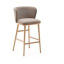 Svjetlo smeđa barska stolica (visine sjedala 65 cm) Ciselia – Kave Home
