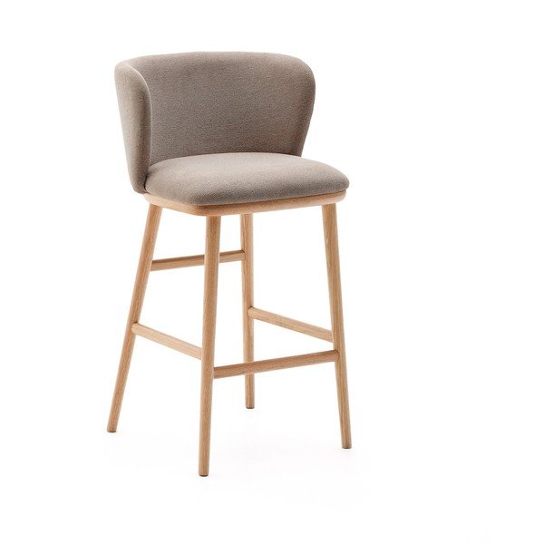 Svjetlo smeđa barska stolica (visine sjedala 65 cm) Ciselia – Kave Home