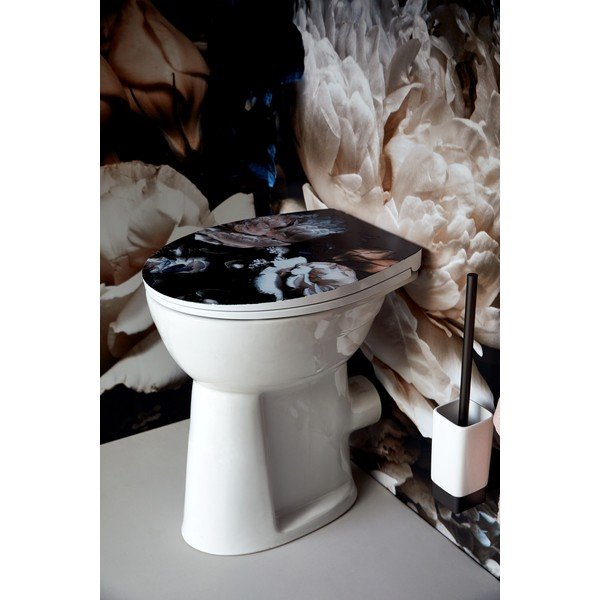 WC daska s ukrasom cvijeća Wenko Peony-image-1