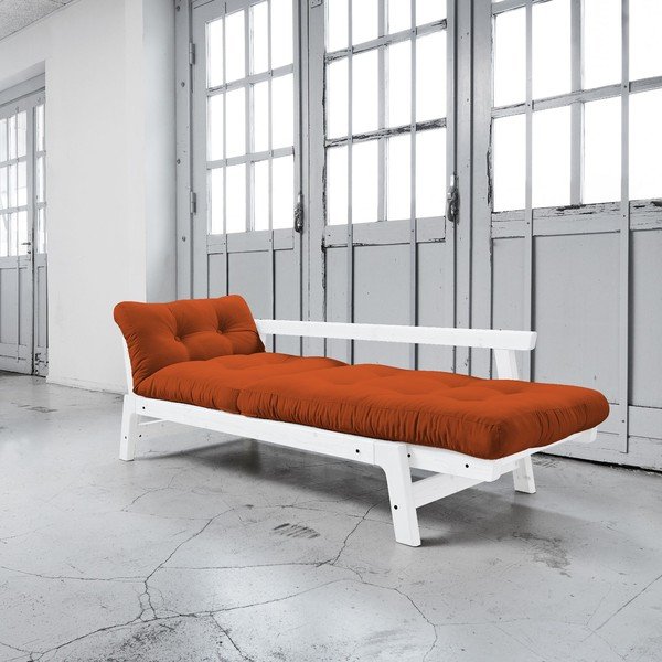 Sofa na razvlačenje Karup Step White / Orange-image-2