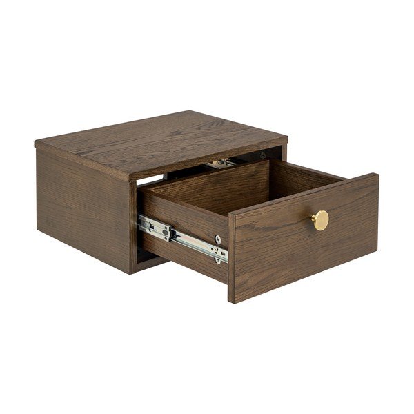 Noćni ormarić u dekoru hrasta u tamnoj prirodnoj boji Monfort – Actona-image-3