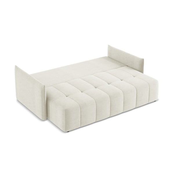 Bež sklopiva/s prostorom za odlaganje sofa 225 cm Moku – Makamii-image-3