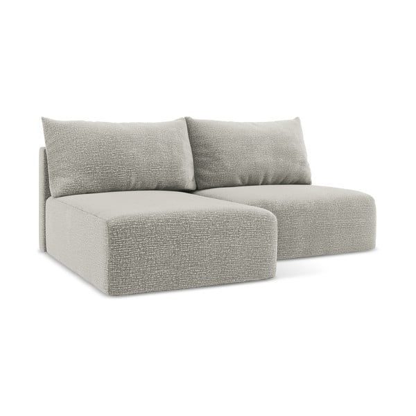 Svijetlo siva sklopiva/s prostorom za odlaganje kutna garnitura (s lijevim kutom) Kalena – Makamii-image-1