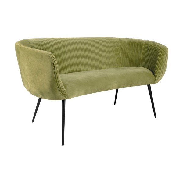 Zelena sofa s baršunastom površinom Majestic - Leitmotiv-image-2