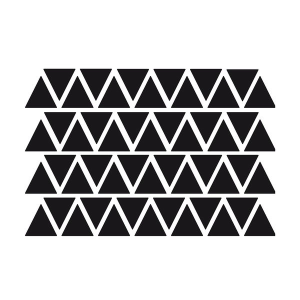 Set od 50 crnih naljepnica Ambiance Triangles-image-1