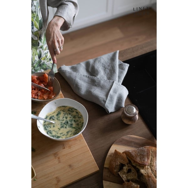 Lanena kuhinjska krpa 45x65 cm Khaki – Linen Tales-image-2