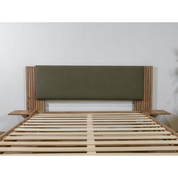 Zeleni bračni krevet s podnicom 160x200 cm Lior – Bobochic Paris-image-4