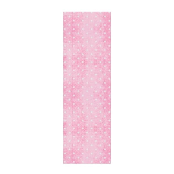 Ružičasti gazište White Label Rosa Dots, 50 x 150 cm