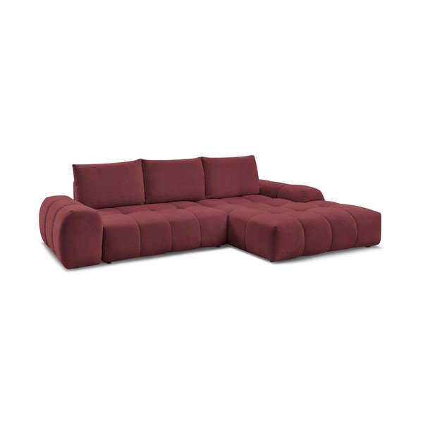 Bordo sklopiva/s prostorom za odlaganje kutna garnitura od šenila (s desnim kutom/s ležaljkom) Everest – Bobochic Paris-image-3