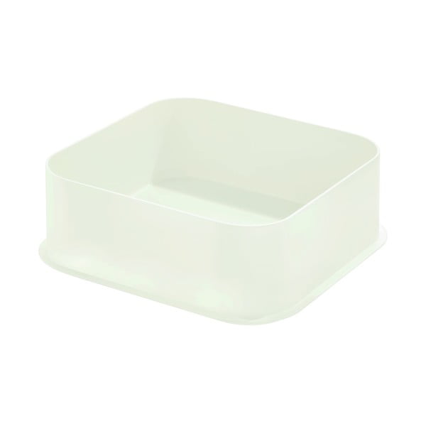 Bijela kutija za pohranu iDesign Eco, 21,3 x 21,3 cm