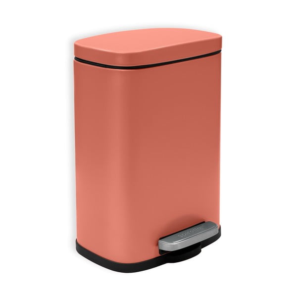 Željezna kanta za smeće s pedalom boja terakote 5 l   Akira – Spirella