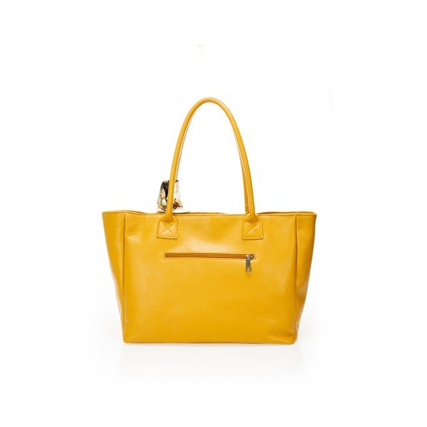 Žuta kožna torba Giorgio Costa Nina-image-1