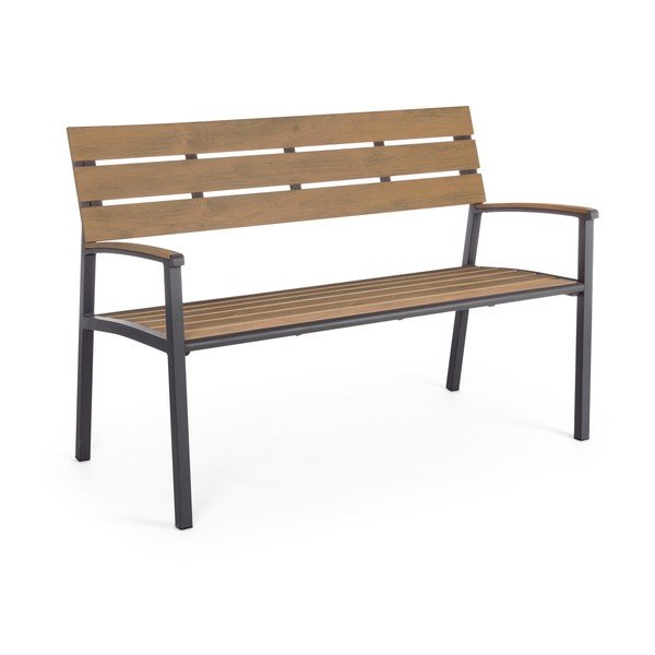 Metalna vrtna klupa u prirodnoj boji Isak – Bizzotto-image-2