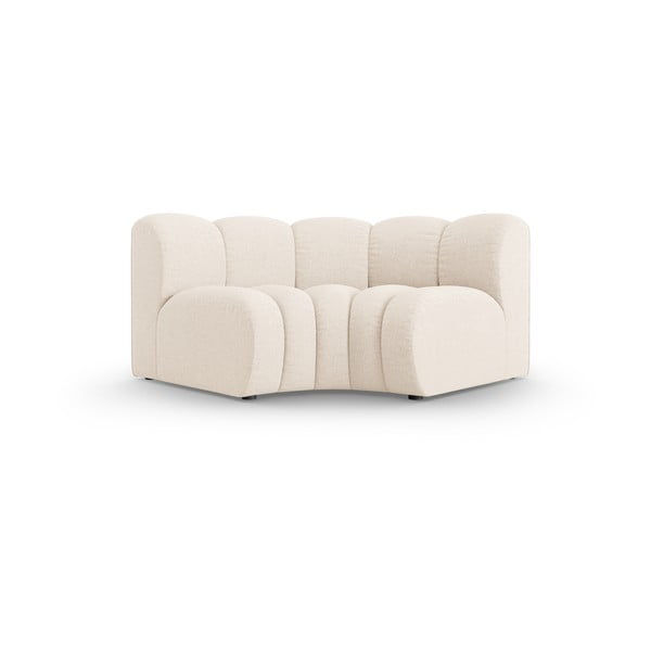 Krem modularna sjedeća garnitura od šenila (promjenjiva) Lupine – Micadoni 