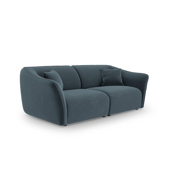 Plava baršunasta sofa 206 cm Tokyo – Cosmopolitan Design-image-2