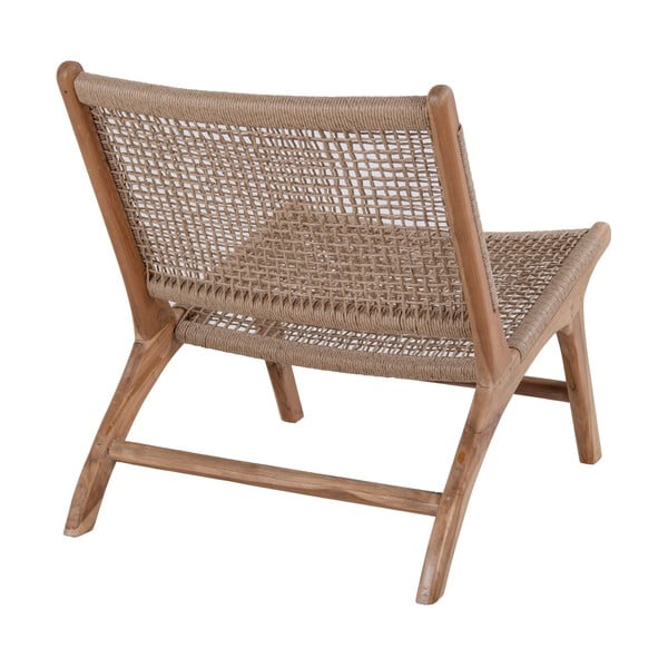 Smeđa vrtna fotelja od tikovine Bonami Essentials Derby-image-2