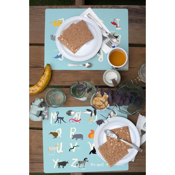 Set od 2 podmetača za stol Madre Selva Alphabet-image-1