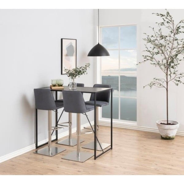 Crni barski stol Actona Seaford-image-1