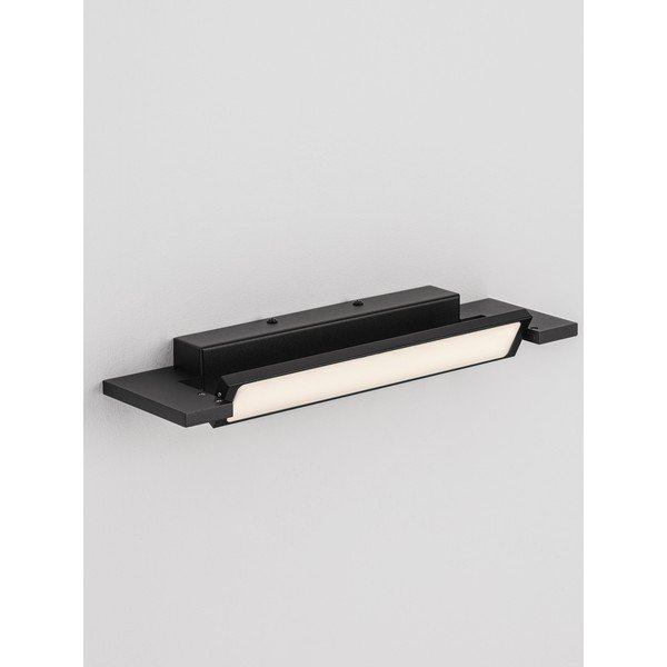 Mat crna LED zidna lampa aluminijska Livo – Nova Luce-image-2