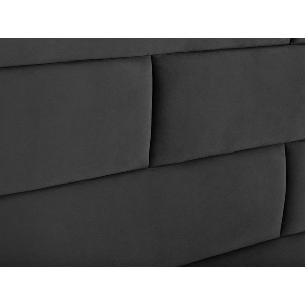 Tamno sivo uzglavlje Cosmopolitan Design New York, širine 200 cm-image-3
