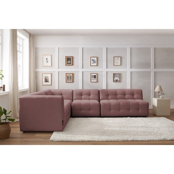 Tamno ružičasta kutna garnitura (lijevi kut) Kleber - Bobochic Paris-image-1